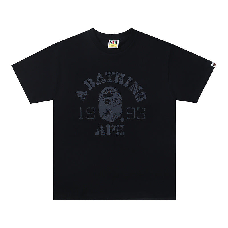 Bape Logo Print Tee Black