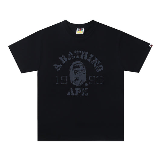 Bape Logo Print Tee Black