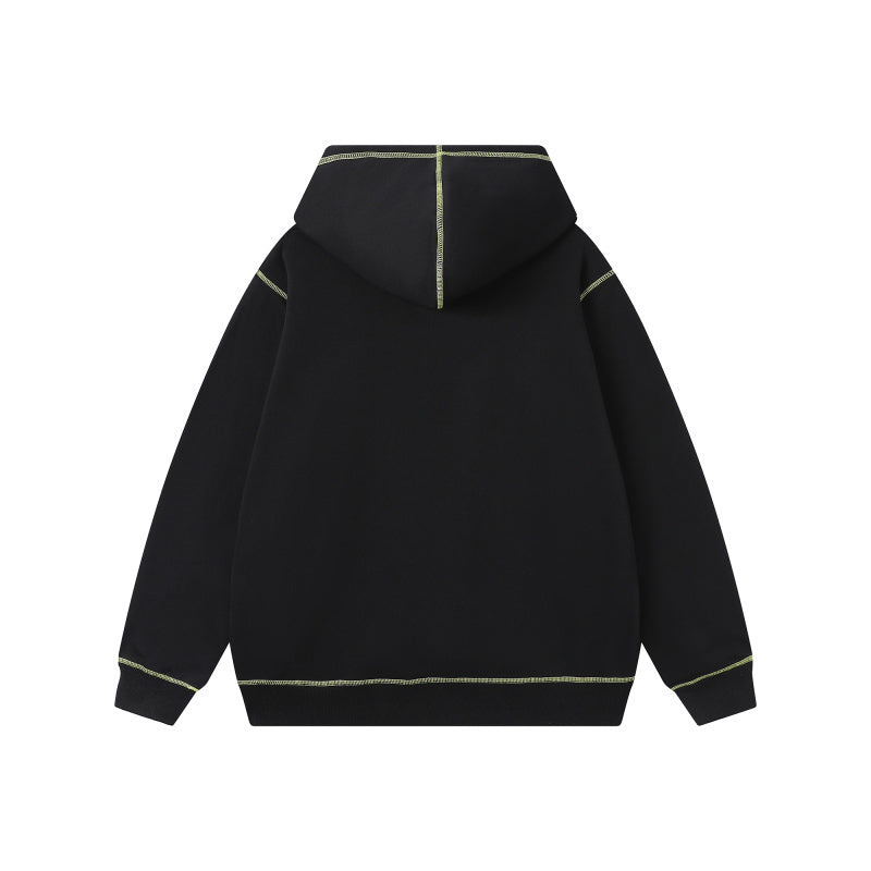 Corteiz Alcatraz Contrast Hoodie Black/Yellow
