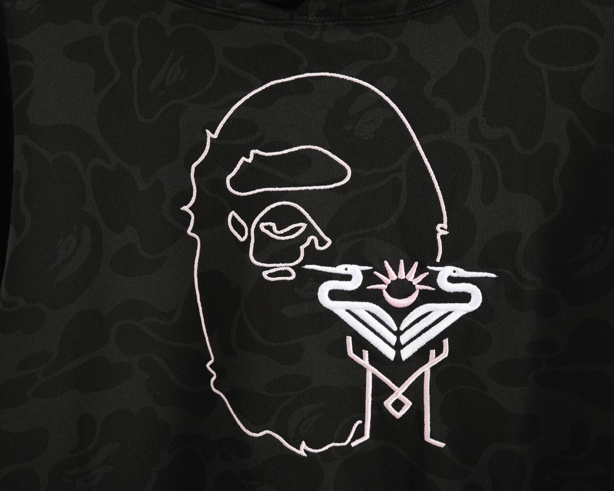 Bape x Inter Miami Camo Hoodie Black