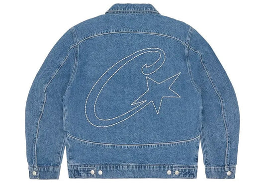 Corteiz C-Star Denim Trucker Jacket Blue