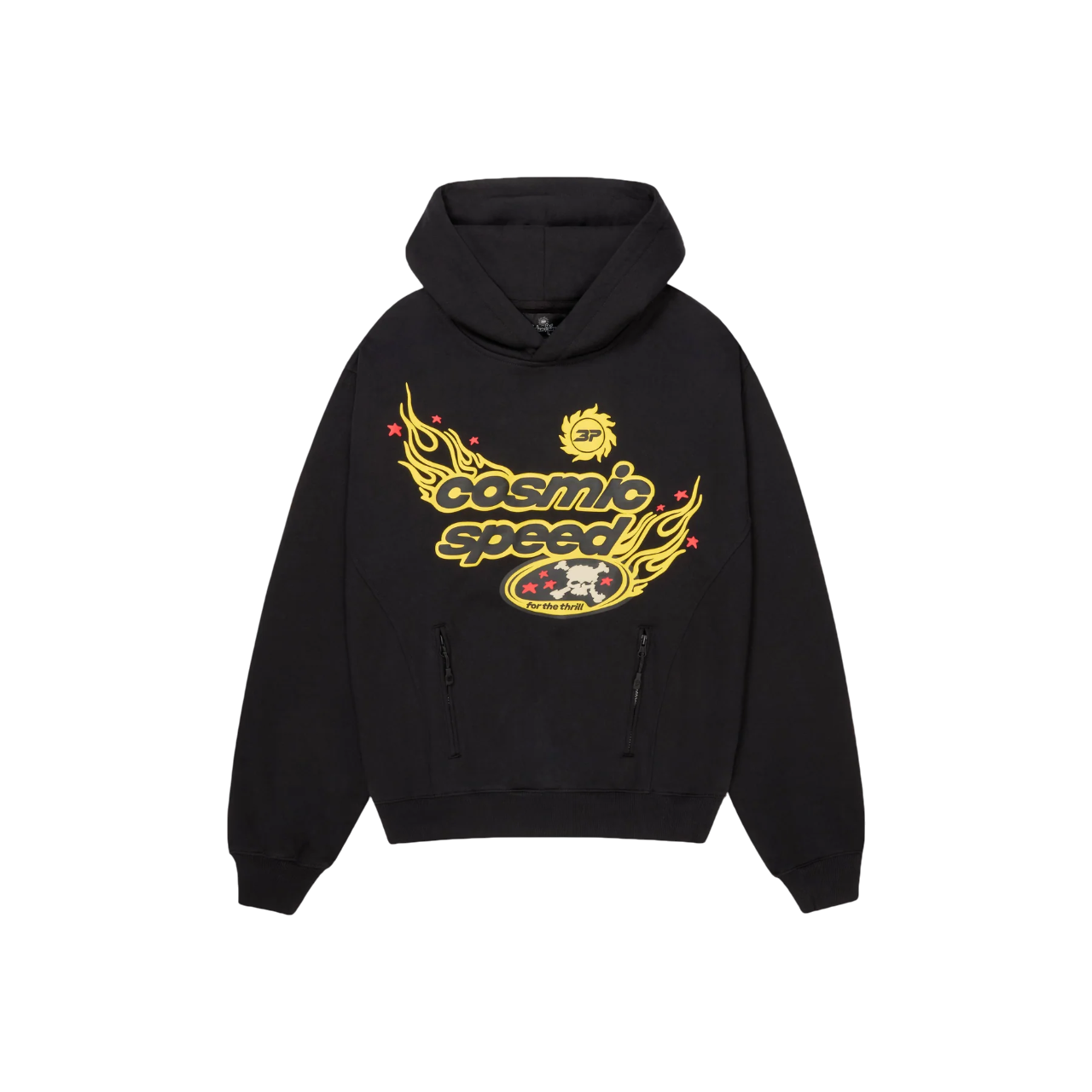 Broken Planet 'Cosmic Sped' Midnight Black/Yellow Hoodie
