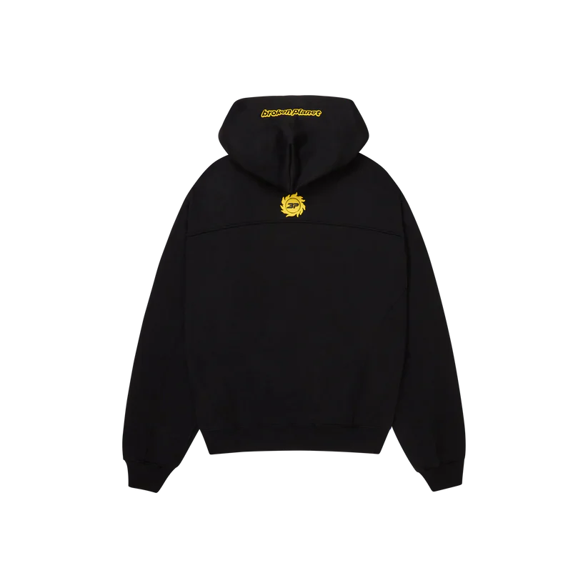 Broken Planet 'Cosmic Sped' Midnight Black/Yellow Hoodie