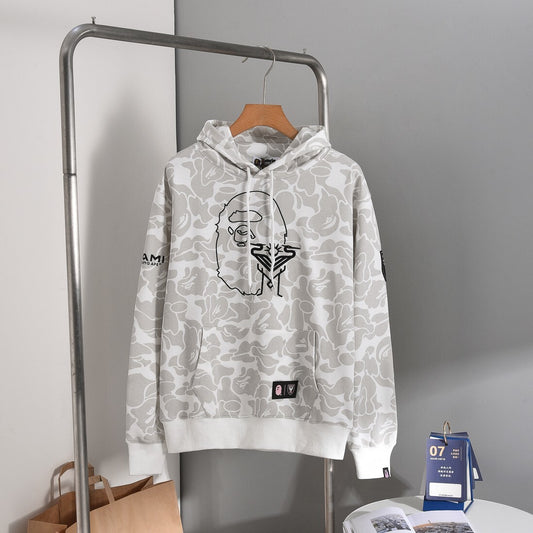 Bape x Inter Miami Camo Hoodie Grey