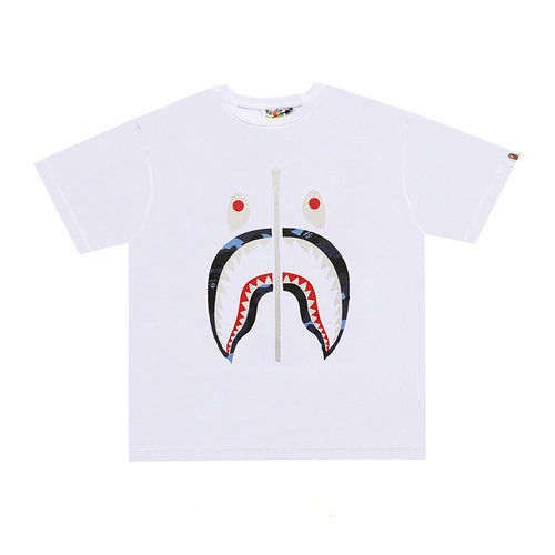 BAPE A Bathing Ape Shark T-shirt White