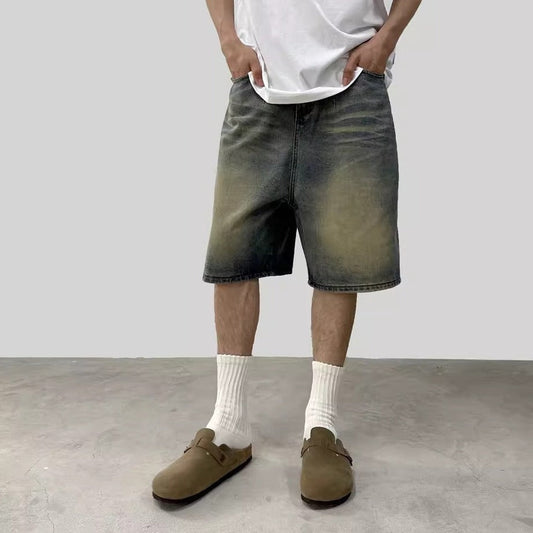 WASHED NOSTALGIC DENIM SHORTS