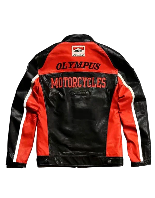 Ferrari F1 Racing Leather Jacket - 'Harley Red'