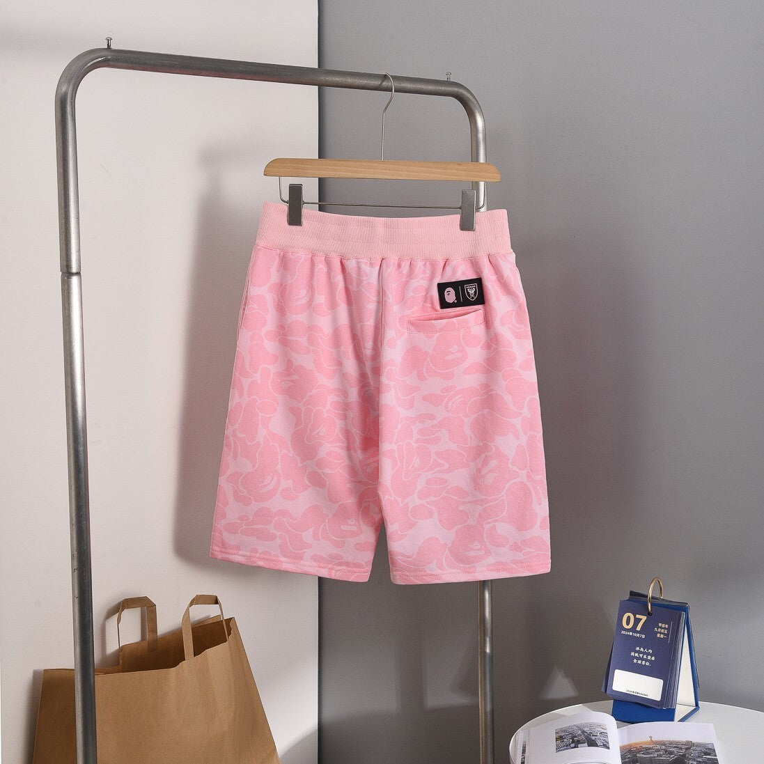 Bape x Inter Miami Camo Hoodie Pink