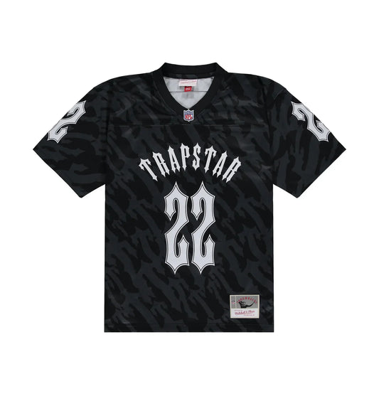 Trapstar x NFL Mitchell & Ness '22 Football Jersey Black
