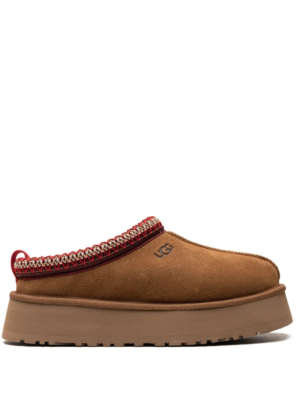 Ugg Tazz Contrast-Stitch Slippers - "Chestnut"
