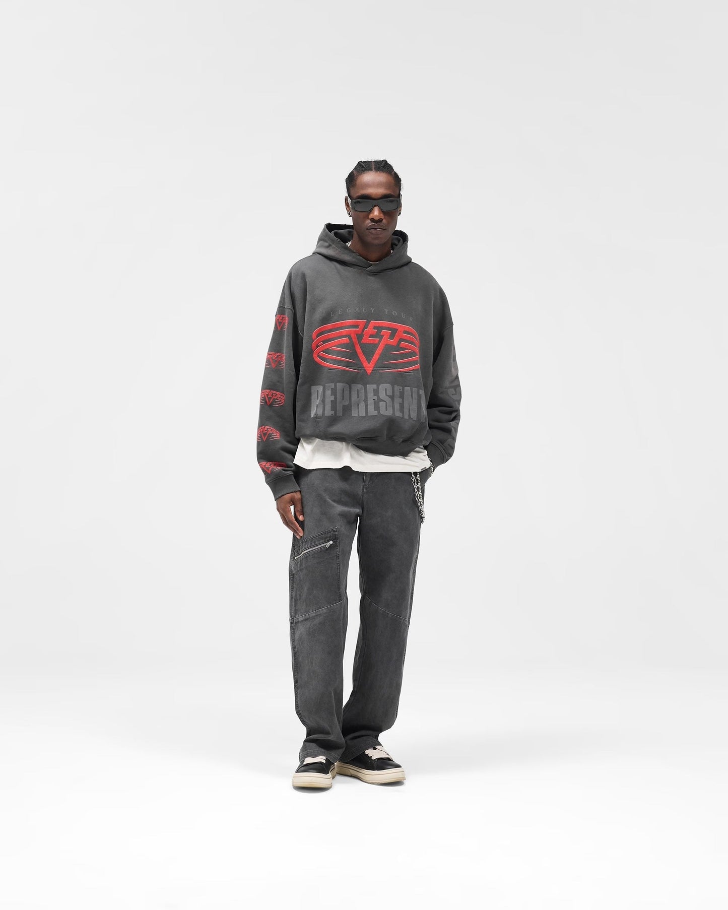 Represent Reversible Living Legacy Tour Hoodie - "Sun Fade Grey"