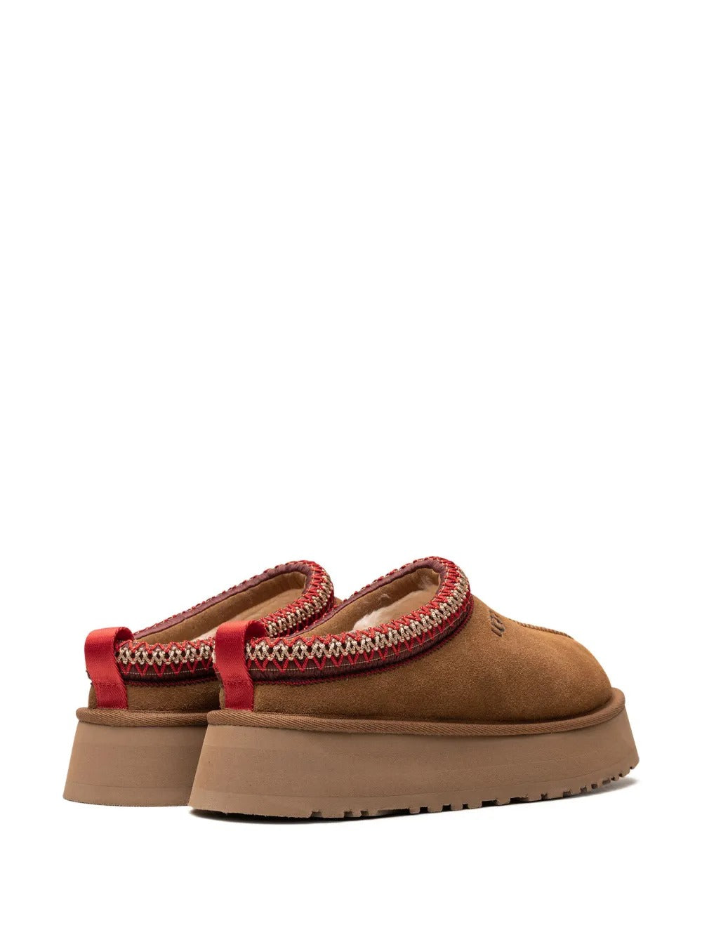 Ugg Tazz Contrast-Stitch Slippers - "Chestnut"
