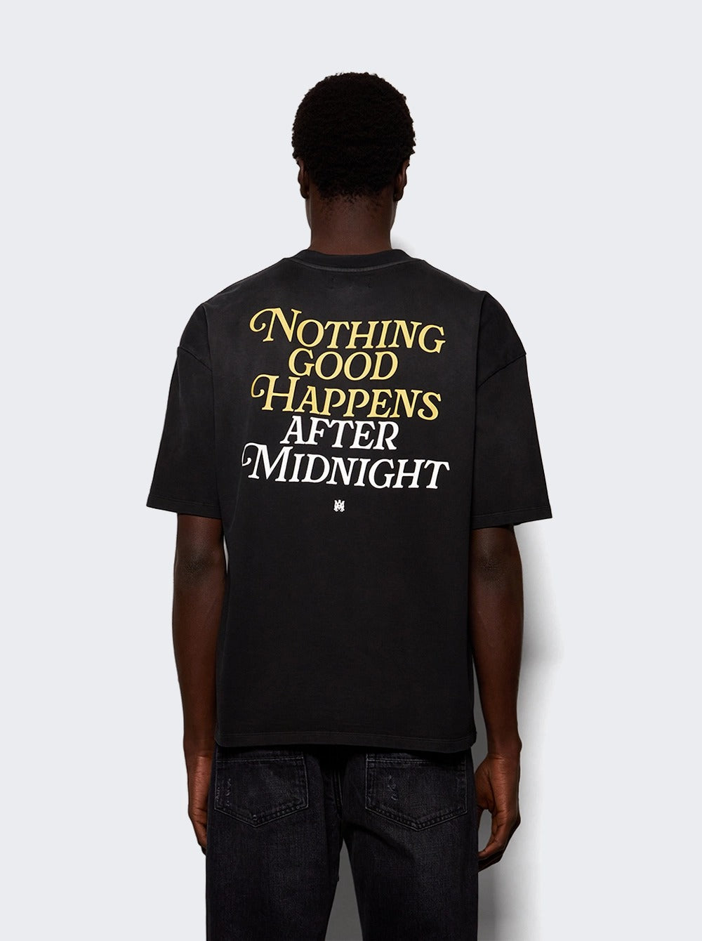 Amiri Nights Oversized Tee - "Black"