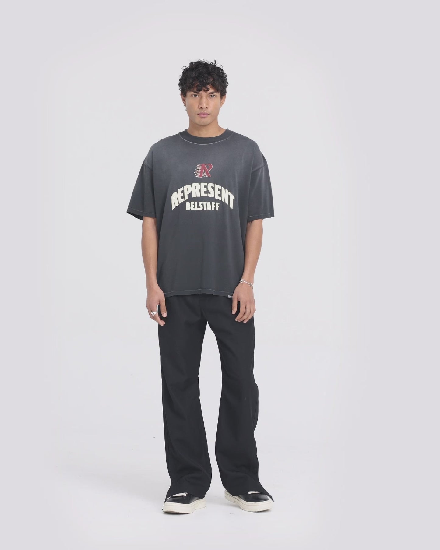 Represent X Belstaff Flame Phoenix T-Shirt -"Shadow"