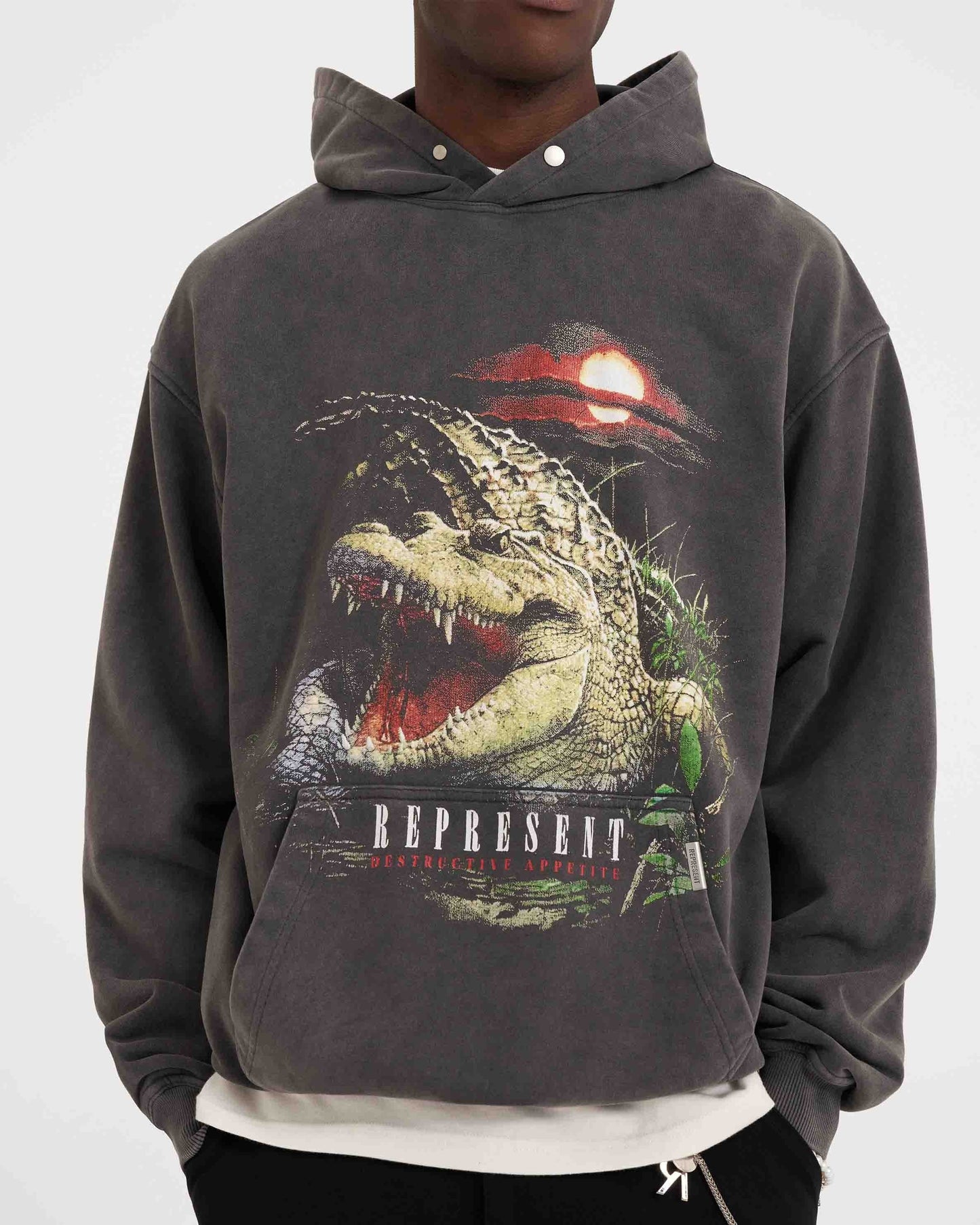 Represent Destructive Appetite Hoodie - "Vintage Grey"