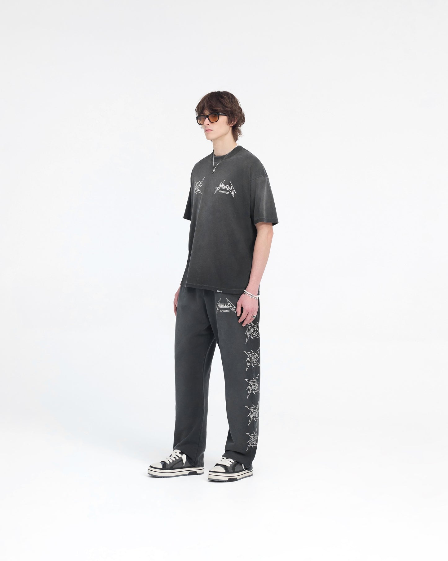 Represent X Metallica Local Crew Sweatpant - "Stained Black"