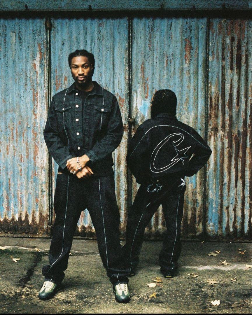 Corteiz C-Star Stitch-Down Jeans - 'Triple Black'