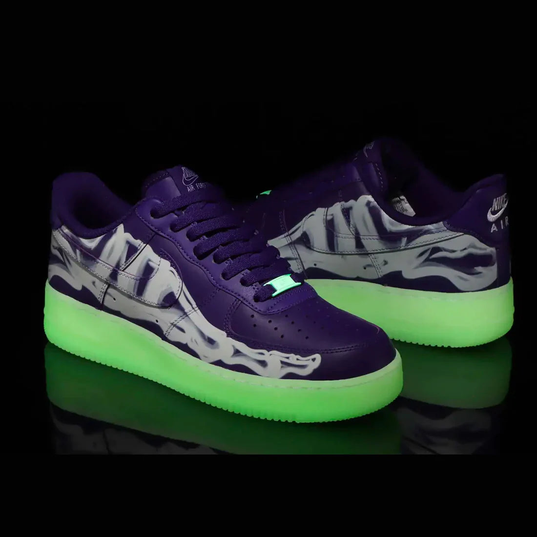 Nike Air Force 1 Low '07 QS - "Purple Skeleton Halloween"
