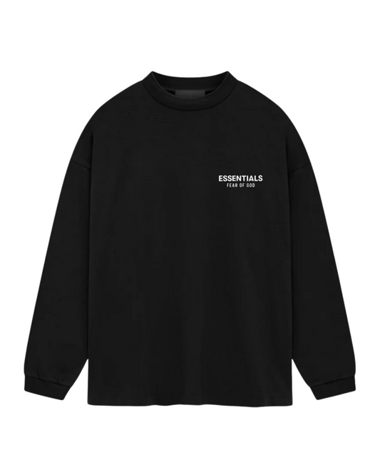 Fear of God Essentials Jersey Long Sleeve T-Shirt - "Black"