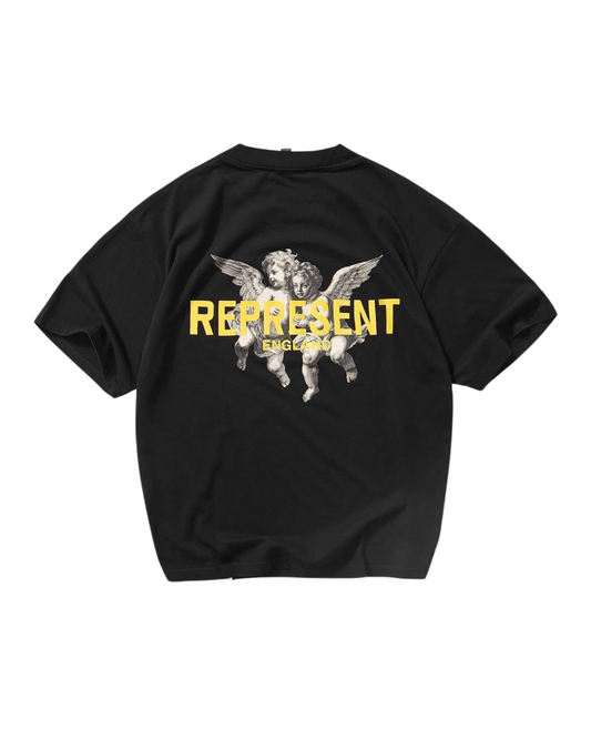Represent Legacy Cherubs T-Shirt - "Jet Black"