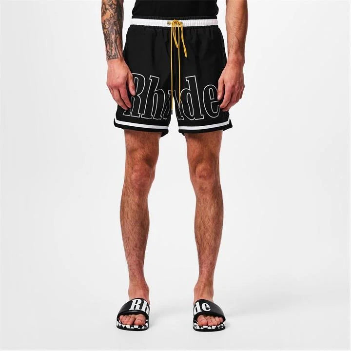 Rhude Basketball Swim Short - "Black "