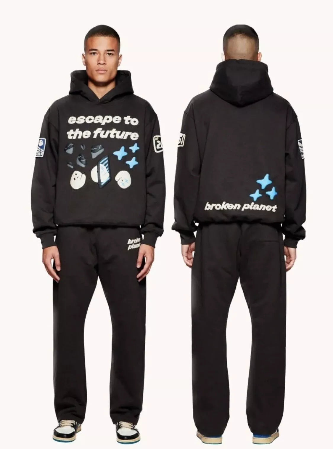 Broken Planet escape To The Future Hoodie Black