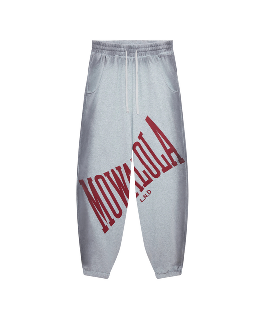 Mowalola Stamp Joggers - "Grey"