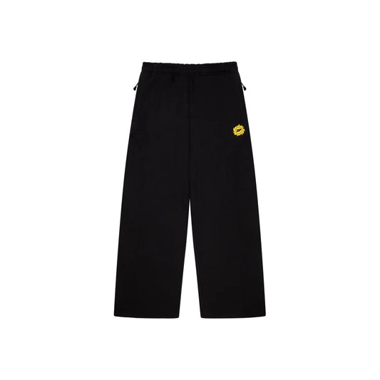 Broken Planet Cosmic Speed Wide-Leg Sweatpants Midnight Black